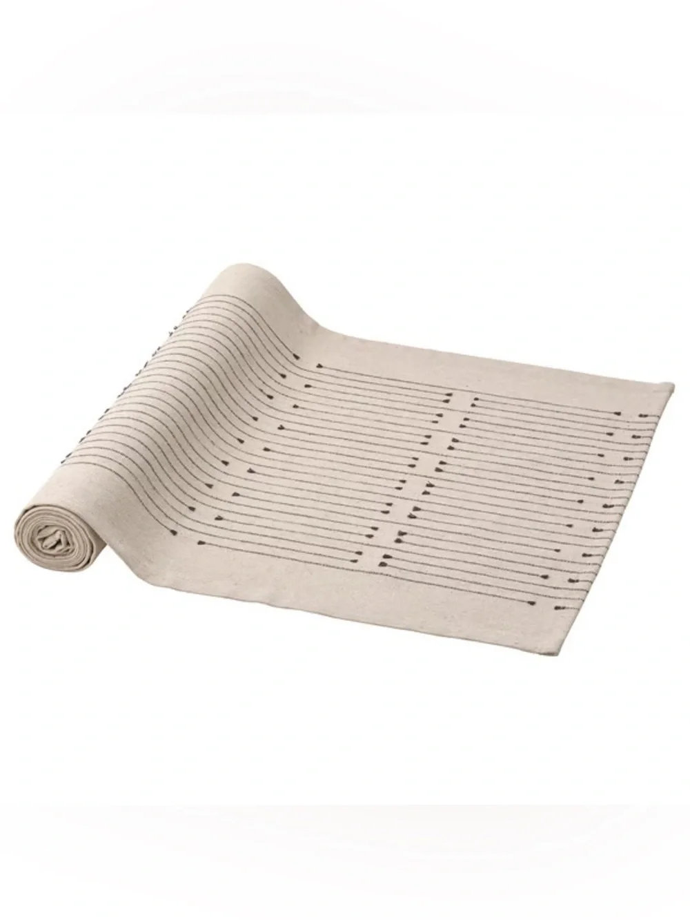 IKEA Neutral Printed Cotton Runner Rug (14”x59”)